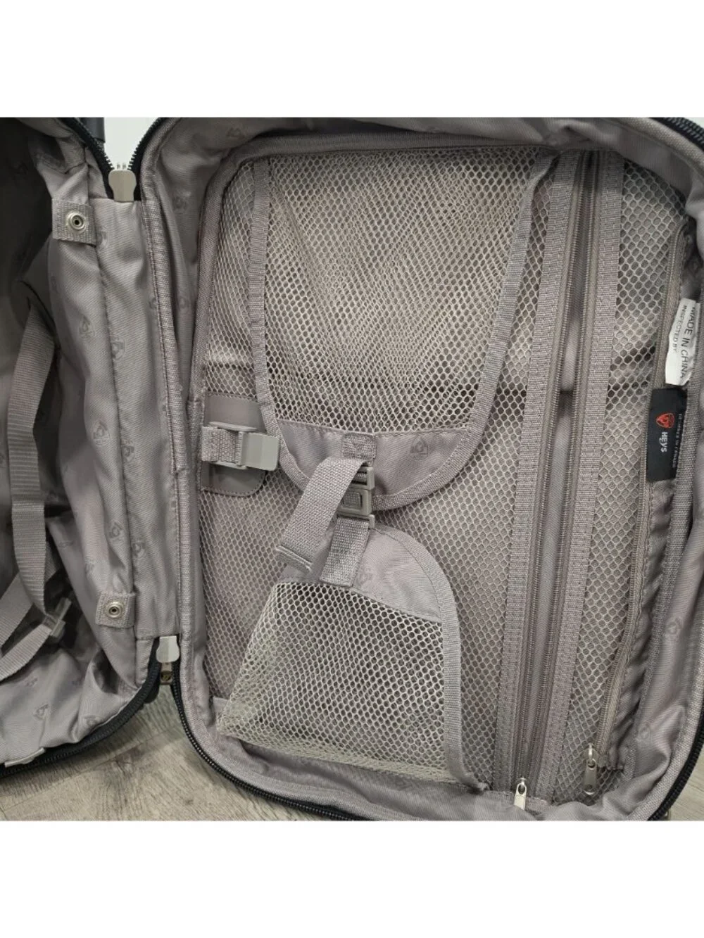 HEYS Olive Green Rolling Carry-On Luggage With Telescopic Handle alot of storage